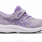 Asics contend 8 preescolar zapatillas violeta oscuro digital