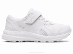 Asics contend 8 zapatillas preescolar blancas cómodas y estilosas