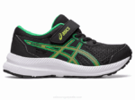 Asics Contend 8 Zapatillas Preescolar Ralladura Lima Negra