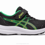 Asics Contend 8 Zapatillas Preescolar Ralladura Lima Negra