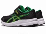 Asics Contend 8 Zapatillas Preescolar Ralladura Lima Negra - Image 3