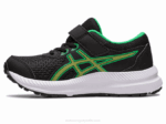 Asics Contend 8 Zapatillas Preescolar Ralladura Lima Negra - Image 4