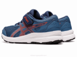 Asics Contend 8 Zapatillas Preescolar Tomate Azul Cherry - Image 3