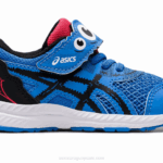 Asics Contender 8 Zapatillas Patio Niños Pequeños Azul Costa Negro