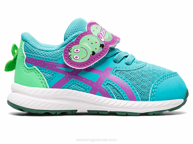 Asics Contender 8 zapatillas patio niños pequeños cristal mar orquídea - Image 1