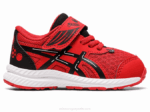 Asics Contender 8 Zapatos Patio Niños Pequeños Rojo Clásico Negro