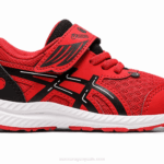 Asics Contender 8 Zapatos Patio Niños Pequeños Rojo Clásico Negro