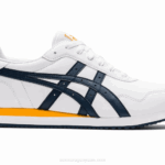 Asics corredor de tigre zapatillas blancas azul francés