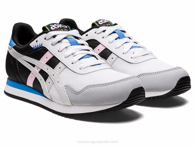 Asics corredor de tigre zapatillas blancas gris glaciar - Image 2