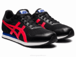 Asics corredor tigre negro rojo eléctrico rendimiento deportivo - Image 2