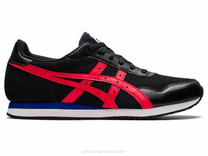 Asics corredor tigre negro rojo eléctrico rendimiento deportivo - Image 1