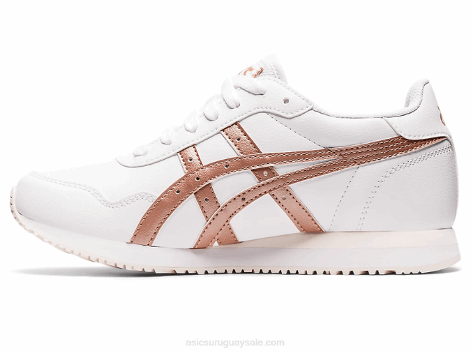 Asics corredor tigre oro blanco rosa estilo y comodidad - Image 4
