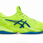 Asics corte ff 3 2LVJ2177 verde peligro azul renacido zapatillas deportivas