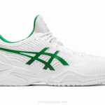 Asics corte ff novak zapatillas blancas y verdes