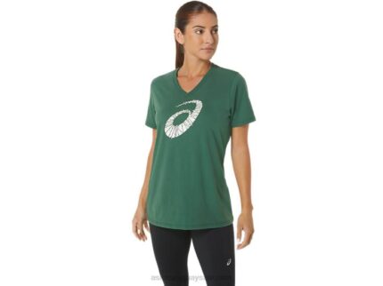 Asics Cuello en V Luces Navideñas Verde Mujer
