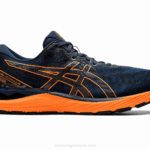 Asics Cúmulo de Gel 23 Zapatillas Azul Francés Naranja Impactante