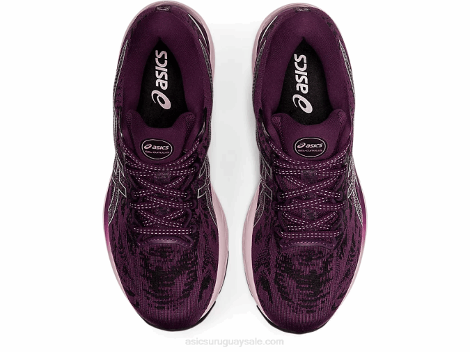Asics cúmulo de gel 23 zapatillas ciruela profunda plata pura comodidad y estilo - Image 6