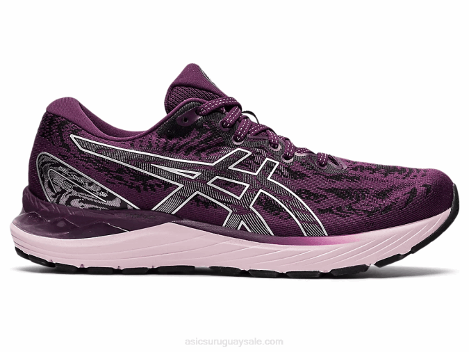 Asics cúmulo de gel 23 zapatillas ciruela profunda plata pura comodidad y estilo - Image 1
