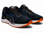 Asics cúmulo de gel 23 zapatillas negras azules para correr - Image 2