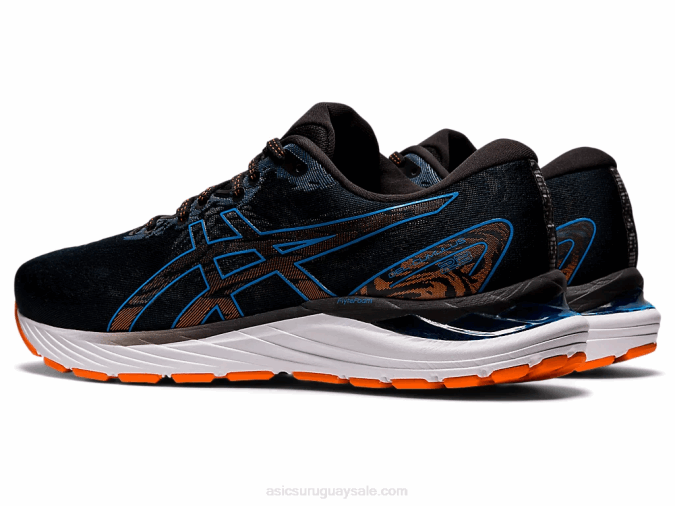 Asics cúmulo de gel 23 zapatillas negras azules para correr - Image 3