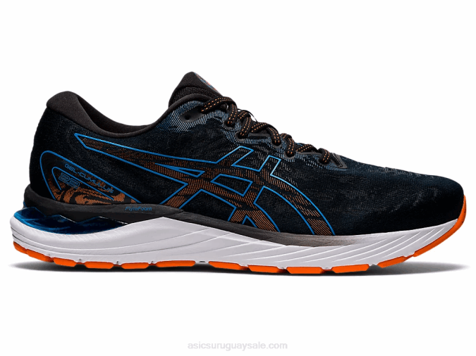 Asics cúmulo de gel 23 zapatillas negras azules para correr - Image 1