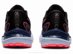 Asics cúmulo de gel 23 zapatillas negras coral ardiente - Image 5