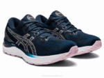 Asics cúmulo de gel 23 zapato deportivo azul francés plata - Image 2