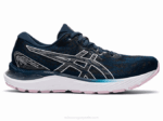 Asics cúmulo de gel 23 zapato deportivo azul francés plata