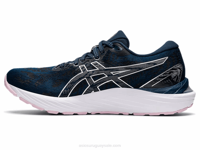 Asics cúmulo de gel 23 zapato deportivo azul francés plata - Image 4