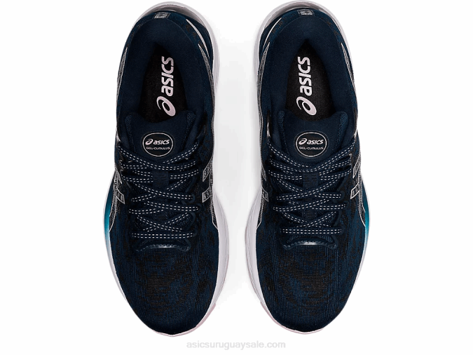 Asics cúmulo de gel 23 zapato deportivo azul francés plata - Image 6