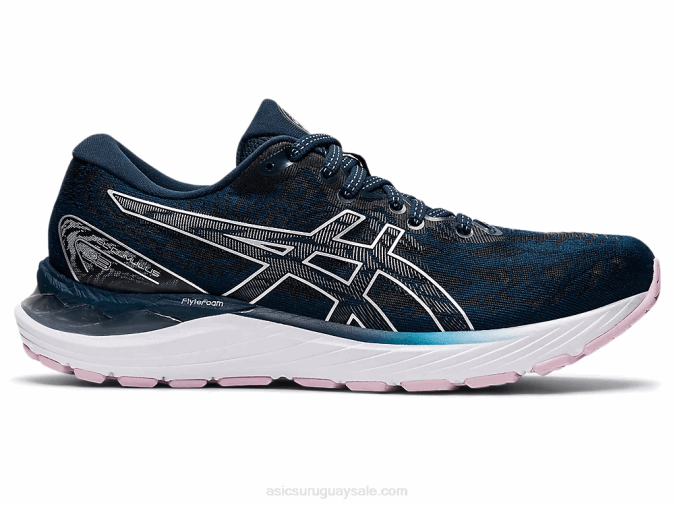 Asics cúmulo de gel 23 zapato deportivo azul francés plata - Image 1
