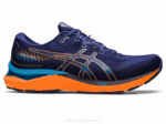 Asics cúmulo de gel 24 zapatillas azul índigo melocotón