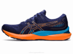 Asics cúmulo de gel 24 zapatillas azul índigo melocotón - Image 4