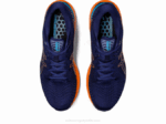 Asics cúmulo de gel 24 zapatillas azul índigo melocotón - Image 6
