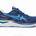 Asics cúmulo de gel 24 zapatillas azul medianoche para correr