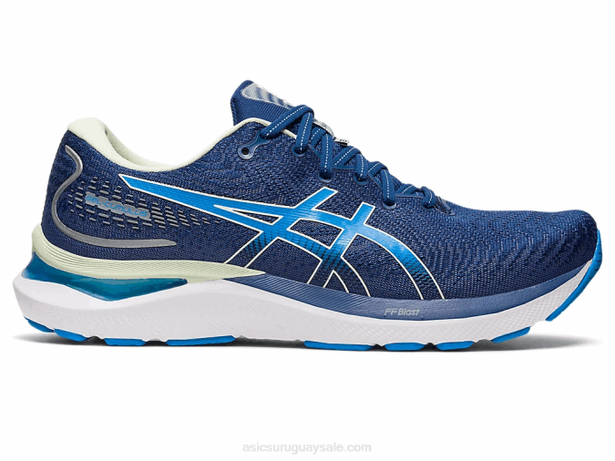 Asics cúmulo de gel 24 zapatillas azul medianoche para correr - Image 1