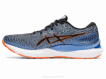Asics cúmulo de gel 24 zapatillas negro y naranja impactantes - Image 4