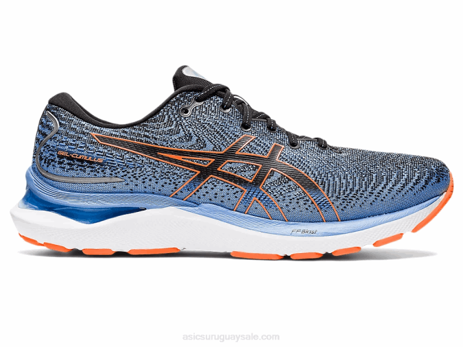 asics_cumulo_de_gel_24_zapatillas_negro_y_naranja_impactantes.png Asics cúmulo de gel 24 zapatillas negro y naranja impactantes - Image 1