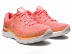 Asics cúmulo de gel 24 zapatillas papaya y blanco rendimiento deportivo - Image 2