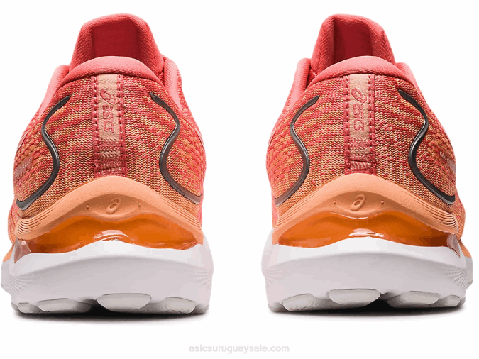 Asics cúmulo de gel 24 zapatillas papaya y blanco rendimiento deportivo - Image 5