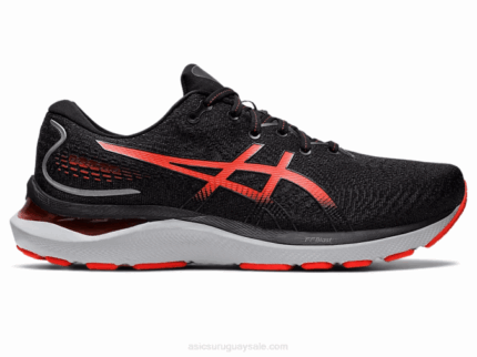 Asics cúmulo de gel 24 zapatillas tomate negro cherry rendimiento y comodidad