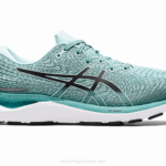 Asics cúmulo de gel 24 zapatillas verde oasis y negro