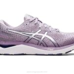 Asics cúmulo de gel 24 zapatillas violeta oscuro plata pura