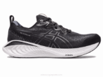 Asics cúmulo de gel 25 2LVJ2Asics negro gris zapatillas deportivas