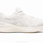 Asics cúmulo de gel 25 zapatillas blancas cómodas y ligeras