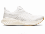 Asics cúmulo de gel 25 zapatillas blancas ligeras y cómodas