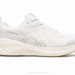 Asics cúmulo de gel 25 zapatillas blancas ligeras y cómodas