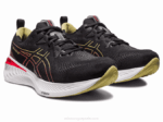 Asics cúmulo de gel 25 zapatillas negro rojo eléctrico rendimiento - Image 2
