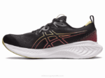Asics cúmulo de gel 25 zapatillas negro rojo eléctrico rendimiento - Image 4