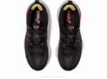 Asics cúmulo de gel 25 zapatillas negro rojo eléctrico rendimiento - Image 6